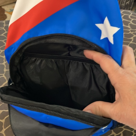 Stylish Blue and Red baseball Backpack & cowboy hat - Picture 7 of 8